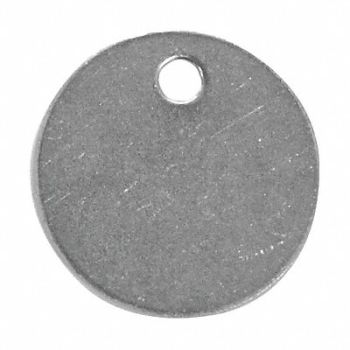C.H. HANSON Blank Tag SS 2in H 2in W Silver PK10, 20LT75