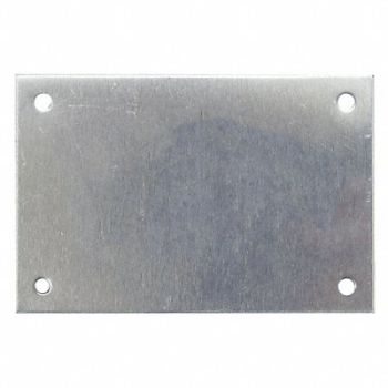 C.H. HANSON Blank Tag SS 2in H 3in W Silver PK10, 20LT25