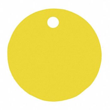 C.H. HANSON Blank Tag Alum 3in H 3in W Yellow PK5, 20LT35