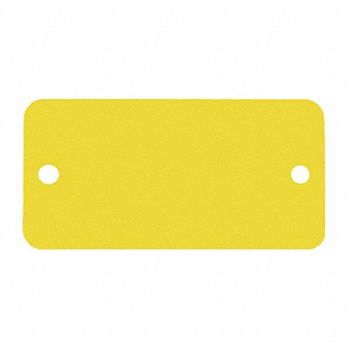 C.H. HANSON Blank Tag Alum 3in H 5in W Yellow PK5, 20LT28