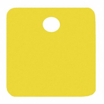 C.H. HANSON Blank Tag Alum 1in H 1in W Yellow PK5, 20LT37