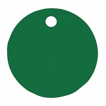 C.H. HANSON Blank Tag Aluminum 3in H 3in W Green PK5, 20LT36