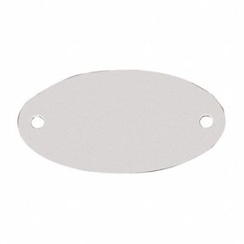 C.H. HANSON Blank Tag SS 1 5/32in H 2 1/16in W PK10, 20LT70
