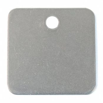 C.H. HANSON Blank Tag SS 2in H 2in W Silver PK10, 20LT86