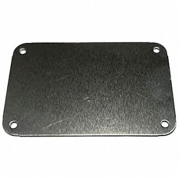 C.H. HANSON Blank Tag Alum 2in H 3in W Silver PK5, 20LT87