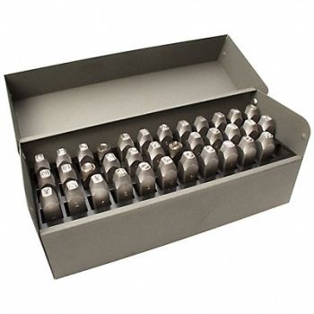 C.H. HANSON Steel Stamps Set 3/8 in 27 pcs., 20LU25