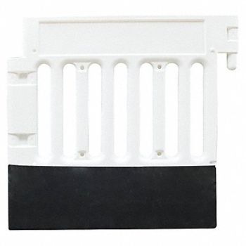 PLASTICADE H6508 Crowd/Traffic Control Barricade White, 20PF49