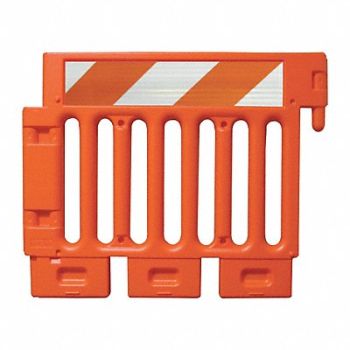 PLASTICADE H6509 Crowd/Traffic Control Barricade Orange, 20PF50