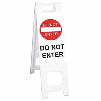 GRAINGER APPROVED Barricade Sign Do Not Enter 45 in H, 20PF55