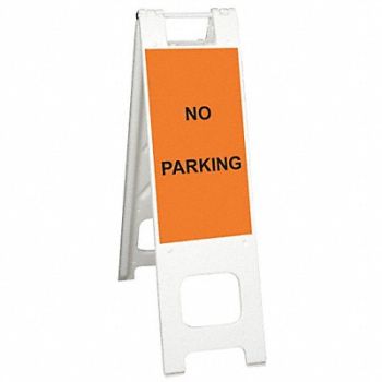 GRAINGER APPROVED Barricade Sign No Parking 45 in H, 20PF56
