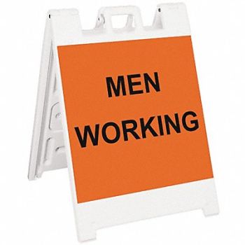 GRAINGER APPROVED Barricade Sign Men Working 36 in H, 20PF59
