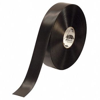 MIGHTY LINE E3476 Floor Tape Black 2 inx100 ft Roll, 20PF84