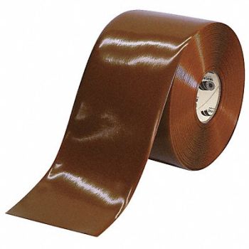 MIGHTY LINE E7645 Floor Tape Brown 6 inx100 ft Roll, 20PF91