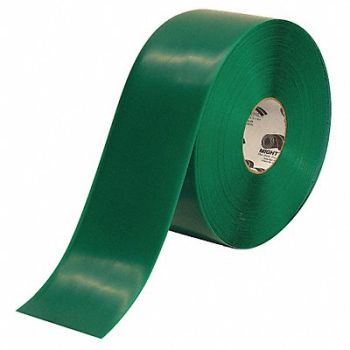 MIGHTY LINE E3477 Floor Tape Green 4 inx100 ft Roll, 20PF93