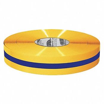 MIGHTY LINE K2071 Floor Tape Blue/Yellow 2 inx100 ft Roll, 20PG08