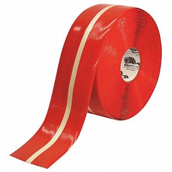 MIGHTY LINE K3726 Floor Tape Red 4 inx100 ft Roll, 20PG09