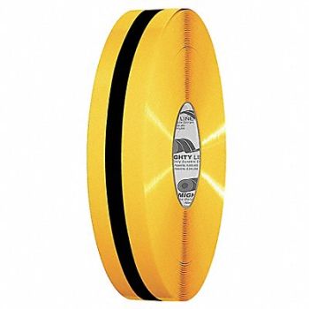 MIGHTY LINE K2071 Floor Tape Black/Yellow 2 inx100 ft Roll, 20PG10
