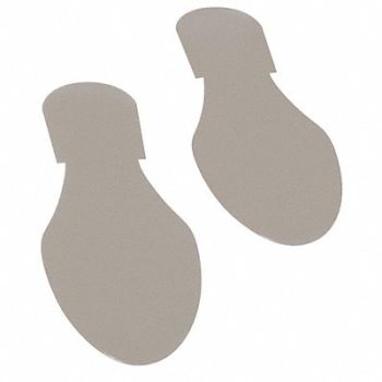 MIGHTY LINE K3735 Floor Tape Gray 3.5 inx9.5 in Foot PK50, 20PG16