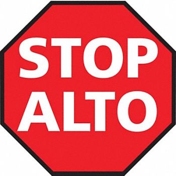 MIGHTY LINE Floor Sign 24inx36in HeavyDuty Composite, 20PG55