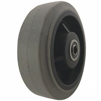 GRAINGER APPROVED Conductive RBBR Tread Plastic Core Wheel, 20PM16