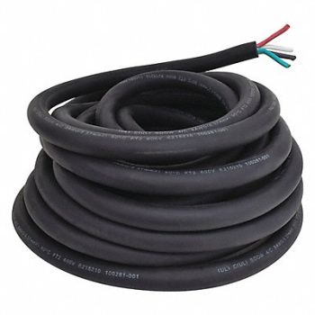 GRAINGER APPROVED Portable Cord 4 Cond 8 AWG SOOW 50ft, 20PY49
