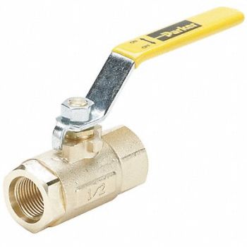 GRAINGER APPROVED Ball Valve 1 in Inline Brass, 20RH39
