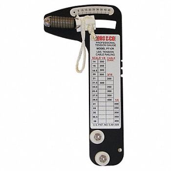 LOCOLOC Cbl Railing Tension Gauge 200 to 400 lb., 20RP62