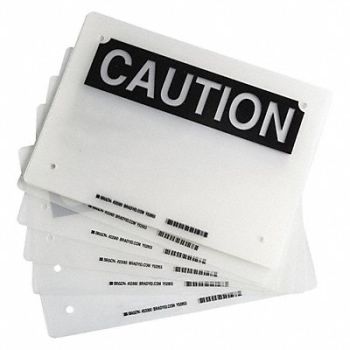 BRADY Laminating Pouches 11inLx8inW Poly PK10, 20RX92