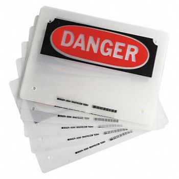 BRADY Laminating Pouches 11inLx8inW Poly PK10, 20RX93