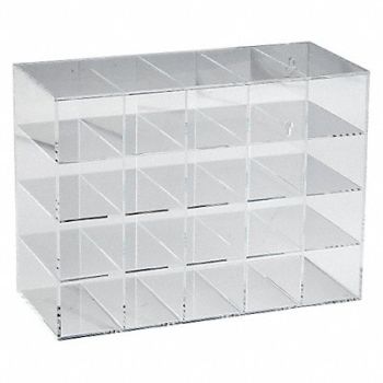 BRADY Safety Glasses Holder 11-3/4in.H Acrylic, 20RY02