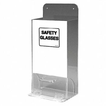 BRADY Protective Eyewear Dspnsr 18in.H Acrylic, 20RY04
