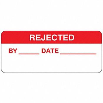 BRADY Inspction Lbl 5/8inHx1-1/2inW Poly PK364, 20RY22