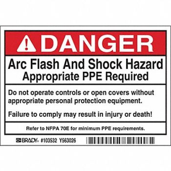 BRADY Label 3 1/2 inx5 in Polyester PK5, 20RY26