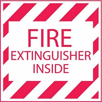 BRADY Vinyl Label 4 in x 4 in Vinyl PK5, 20RY28