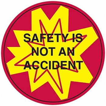 BRADY Hard Hat Emblem Labl 2in. Dia Vinyl PK4, 20RY68