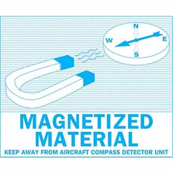 BRADY DOT Handling Label Aircraft 4-3/8 W, 20RZ47