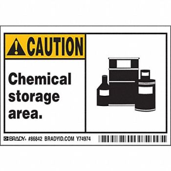 BRADY Label 3 1/2 inx5 in Polyester PK5, 20RZ80