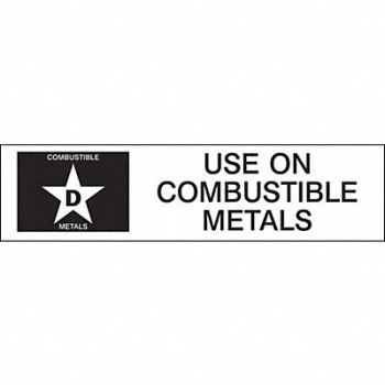 BRADY Vinyl Label 1 1/2 in x 6 in Vinyl, 20TA19