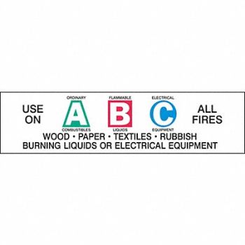 BRADY Vinyl Label 1 1/2 in x 6 in Vinyl, 20TA22