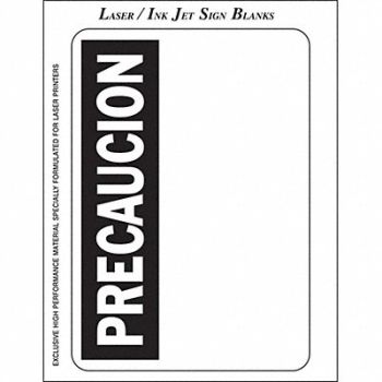 BRADY Sign and Label Blanks 7inHx10inW PK25, 20TA52