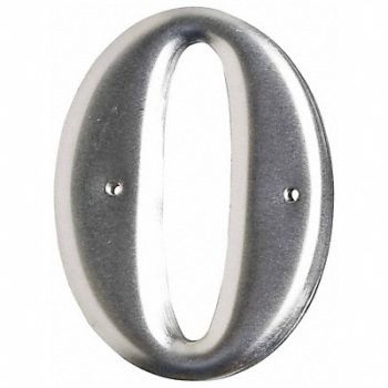BRADY Aluminum Number 3in.H Character PK10, 20TA73