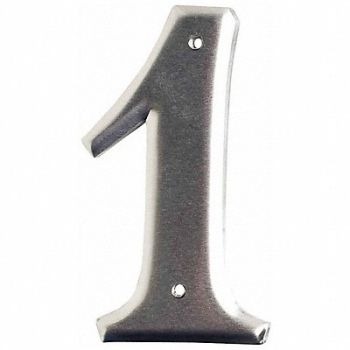 BRADY Aluminum Number 3in.H Character PK10, 20TA74