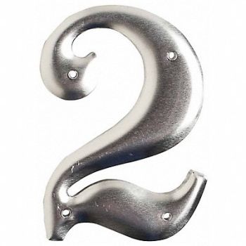 BRADY Aluminum Number 3in.H Character PK10, 20TA75