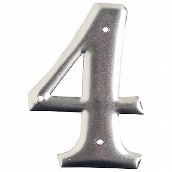 BRADY Aluminum Number 3in.H Character PK10, 20TA77
