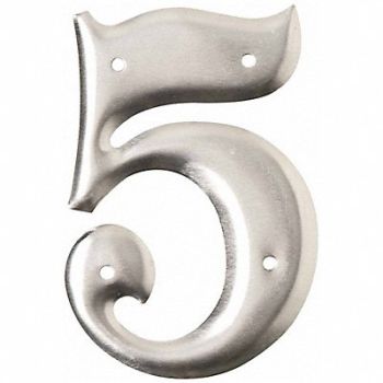 BRADY Aluminum Number 3in.H Character PK10, 20TA78