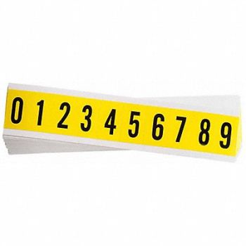 BRADY Letter Labels Kit 1in.H Character PK25, 20TA82