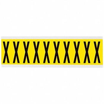 BRADY Letter Label 1-15/16in.H Character Vinyl, 20TC03