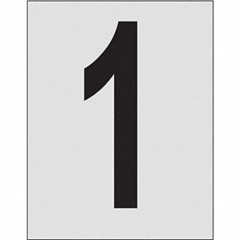 BRADY Number Label 1in.H Character PK25, 20TC73
