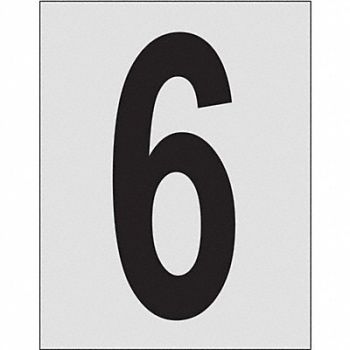 BRADY Number Label 1in.H Character PK25, 20TC78