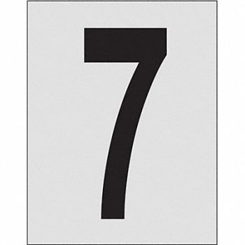 BRADY Number Label 1in.H Character PK25, 20TC79